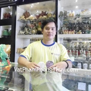 Anh Tân - khách hàng mua quả cầu thạch anh trắng DT230