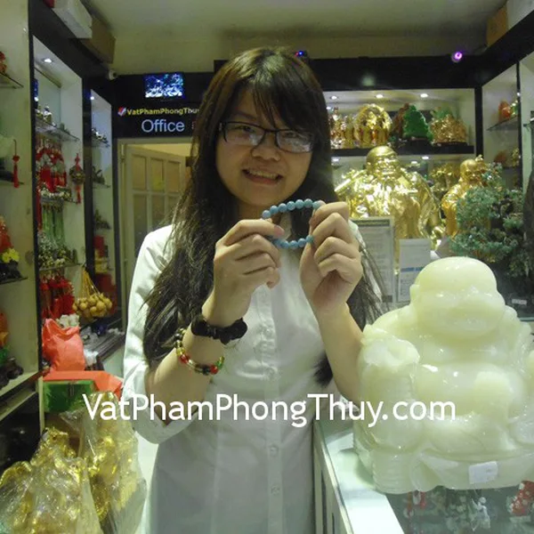 Chị Thư - khách hàng mua vòng tay Ngọc Lam S880-5760