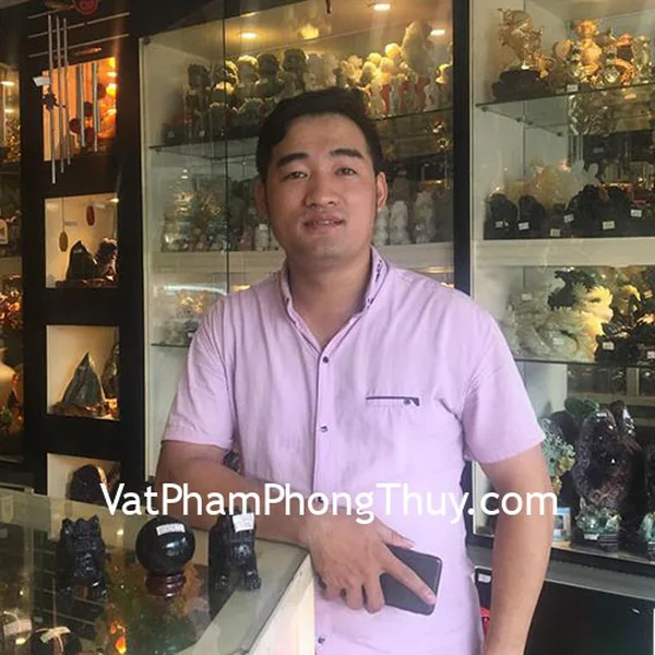 Anh Hiền - khách hàng mua cặp Tỳ hưu bắc kinh đen BKD-S, quả cầu đá hắc ngà M187-S5-1343