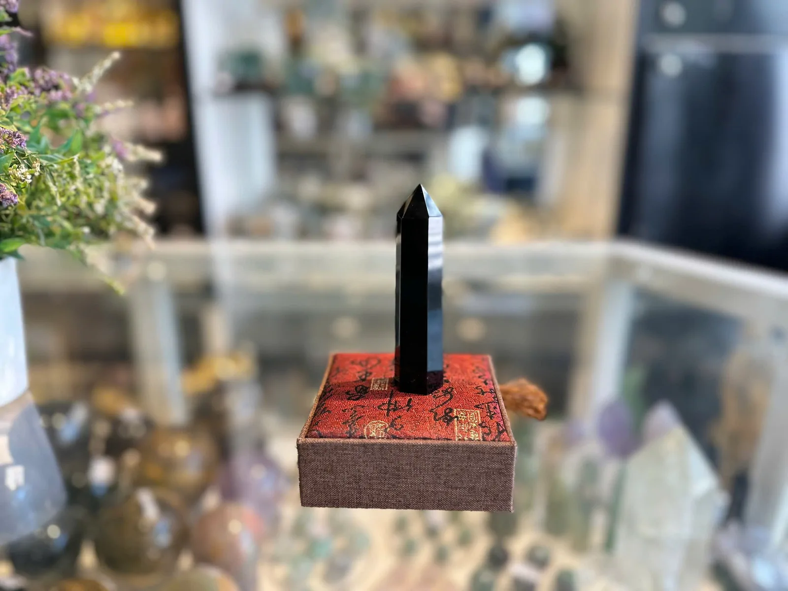 Trụ thạch anh đen (hắc ngà) HM058-290