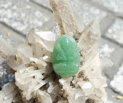 Phật bản mệnh đá ngọc đông linh xanh - Sửu + Dần ( Hư Không Tạng ) S6338-2