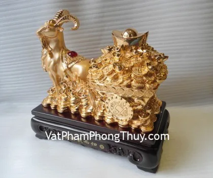 Dê kéo xe tiền vàng - kéo đầy lộc H033G