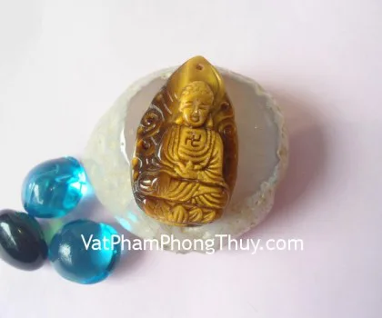 Phật bản mệnh đá mắt mèo-Phật A Di Đà (Tuất+Hợi) S1134-8