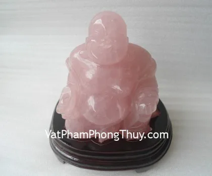 Phật di lạc ngồi trên đế gỗ FM178