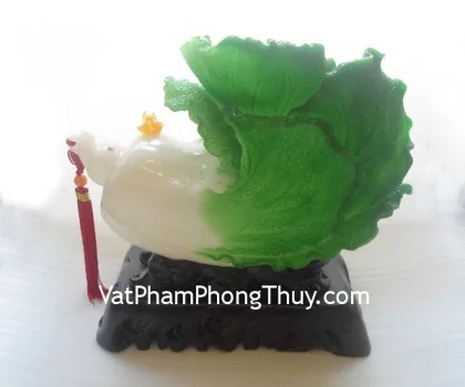 Bắp cải trên túi tiền màu gỗ - đời đời phát tài FH203G