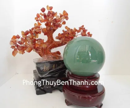 Quả cầu ngọc xanh đông linh QC202-S6-513