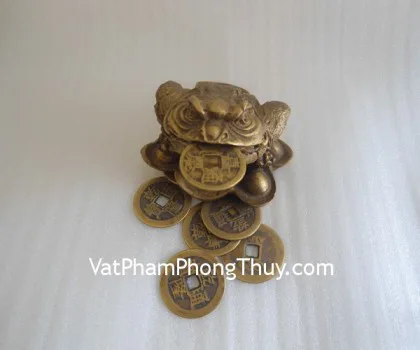 Tỳ hưu tài lộc xanh kéo cải, thiềm thừ nhỏ - chiêu tài nạp phước K111M