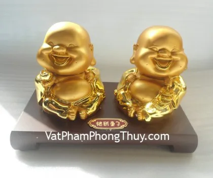 Phật di lặc vàng kim, 2 ông- Đồng tử chiêu tài E314