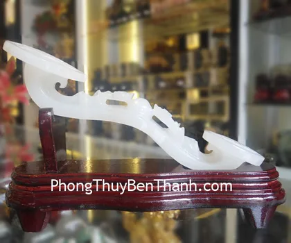 Gậy như ý hợp kim + 2 quả bạch ngọc - vạn sự như ý K170M