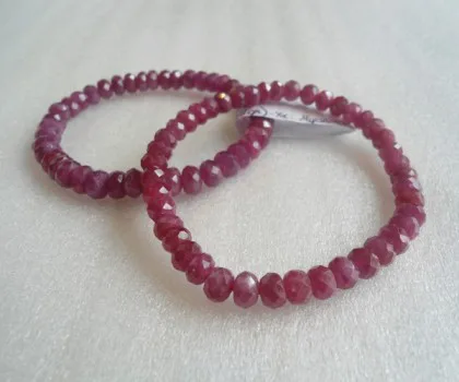 Vòng tay Ruby (hồng bảo hạt mài vát) S879-S5-18600
