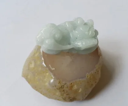 Mặt tỳ hưu PT vân xanh A+++++ (32,8gr)(GCN -1734) FS6632-F2-12136
