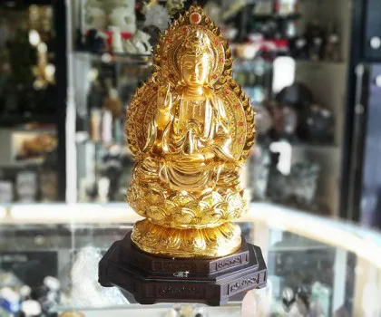 Phật quan âm vàng trung FH257G
