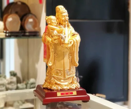 Tam đa phước lộc thọ vàng lớn - Lộc Tinh LN111-1