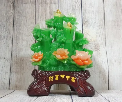 Bụi mẫu đơn cam lưu ly và góc trúc xanh ngọc có nguyên kim bảo - Tài Phú Tiết Tiết Cao LN212