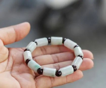 Chuỗi Phỉ Thúy ống tròn hạt lựu S6678