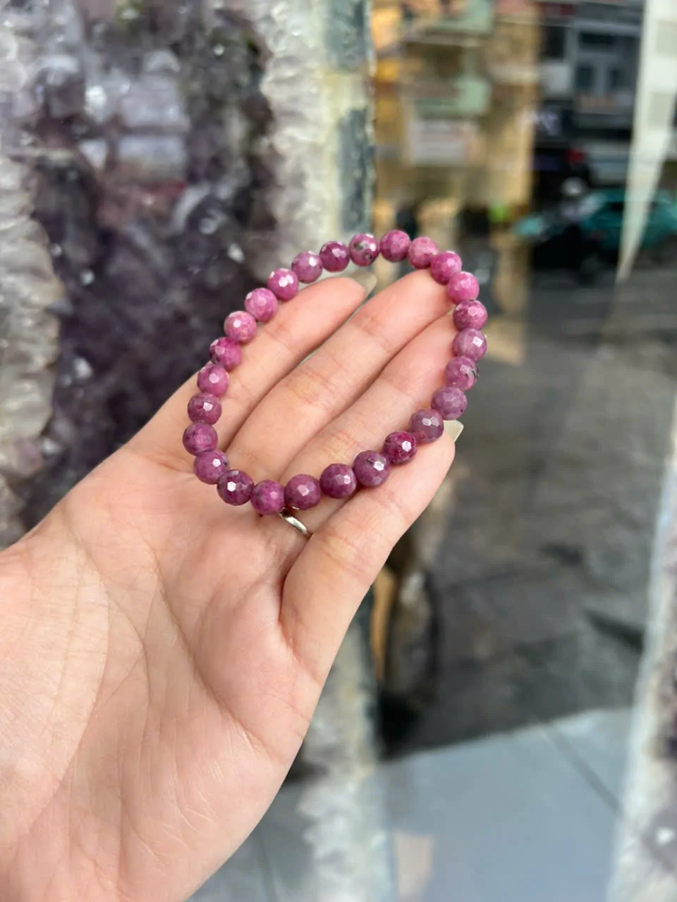 Chuỗi Ruby hạt vát nhiều mặt A+++++ (21.1g-26bi) S6757-S4-4642