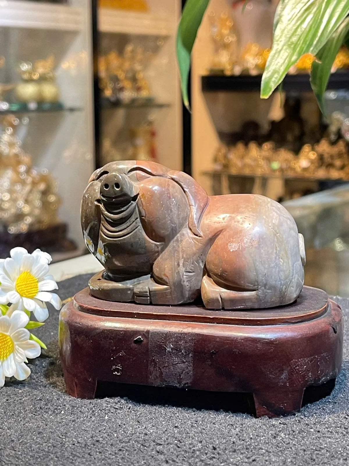 Heo tam thể có đế gỗ (290g) HTT01-S5-6090