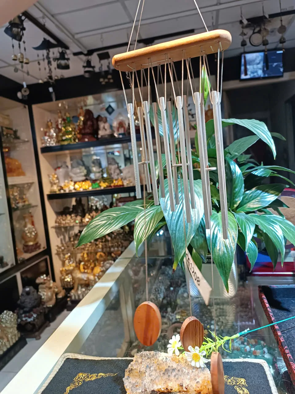 Chuông gió 9 vòng gỗ- 6ống CG1208