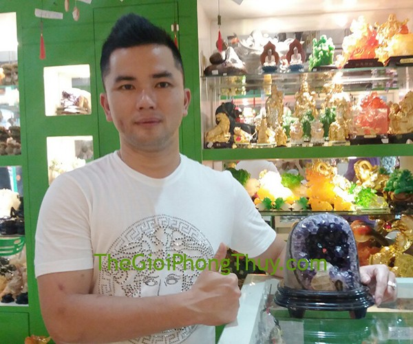 Anh Sơn - Khách Hàng mua Bông Thạch Anh Tím FH097-18757