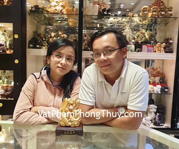 Anh / Chị Bình - khách hàng mua Tượng Long Phụng vàng LN158